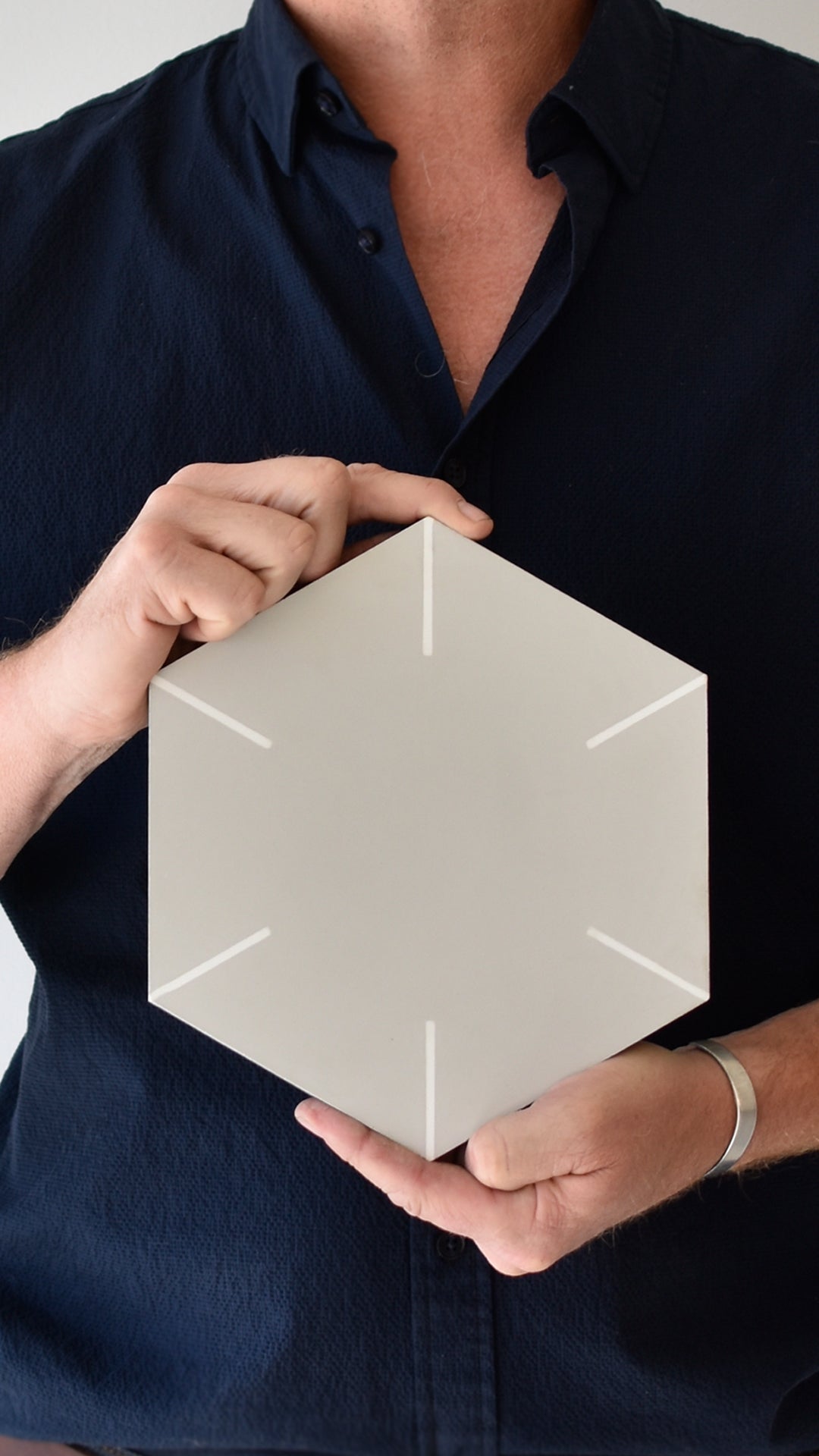 HATCH HEX CEMENT TILE